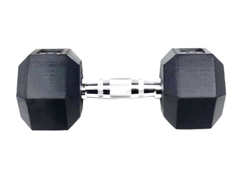 Rubber Hex Dumbbell 50kg